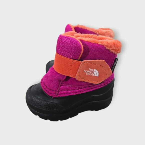 NORTH FACE Alpenglow II Toddler Girls Sz 5 Snow Boots Winter Waterproof Pull On - Picture 3 of 7